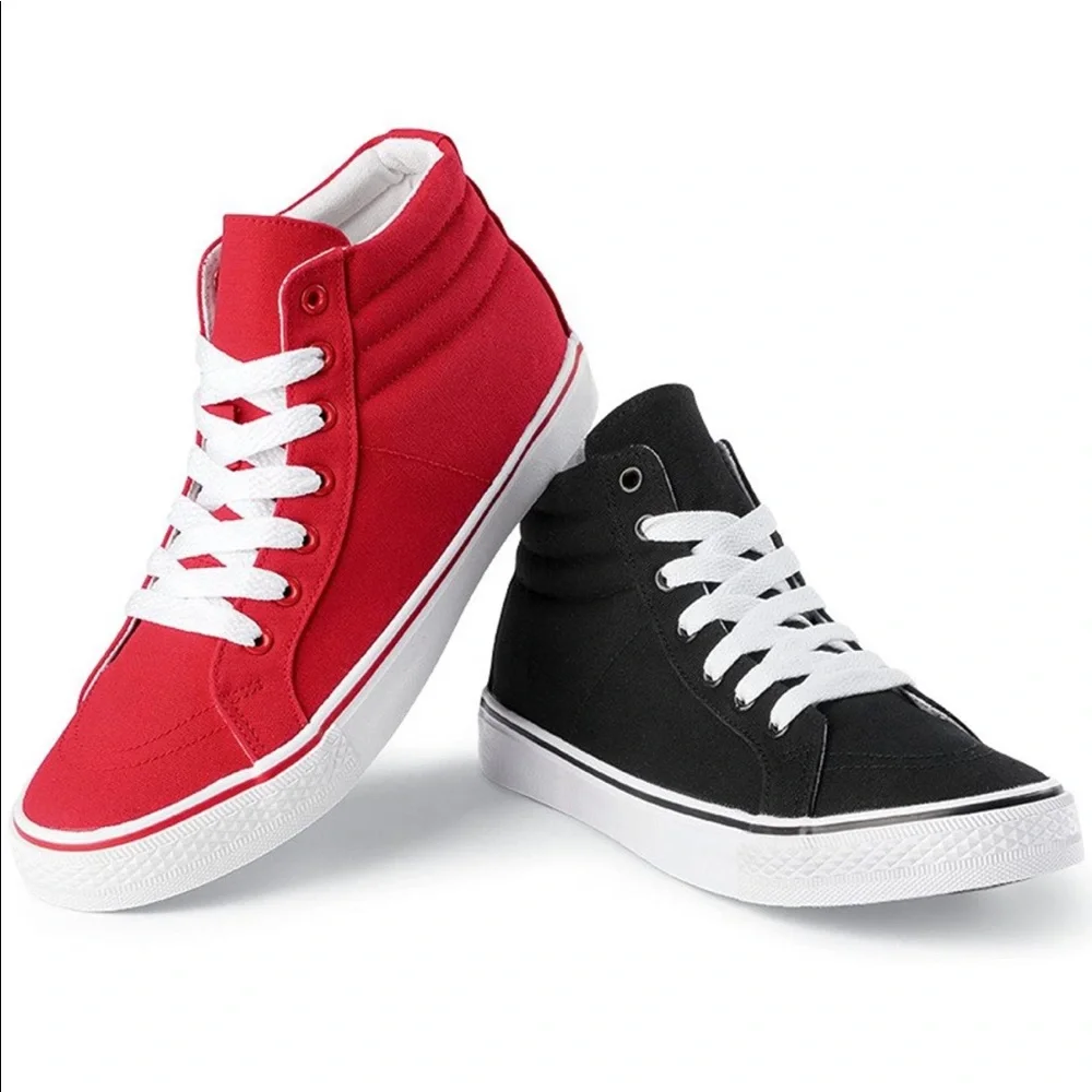 Urban Groove Sam Hip Hop Black Canvas High Top Sneaker Performance Shoe ⬛️⬜️
